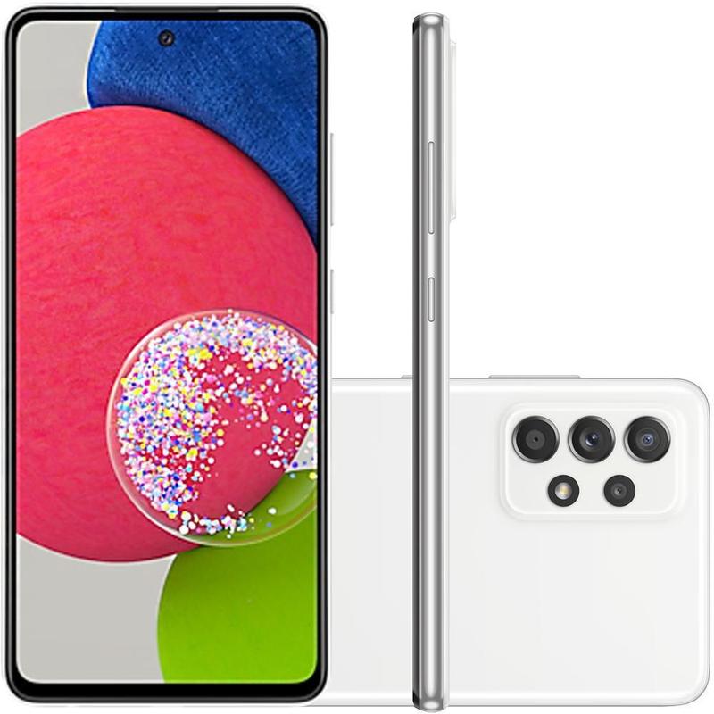 Celular Samsung Galaxy A52S 5G Branco 128Gb 64Mp+12Mp+5Mp+5M